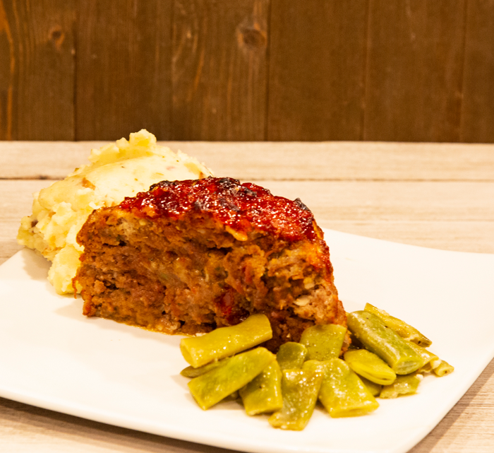 Garlic and Tomato Chutney Meatloaf with Spicy Tomato Bacon Jam